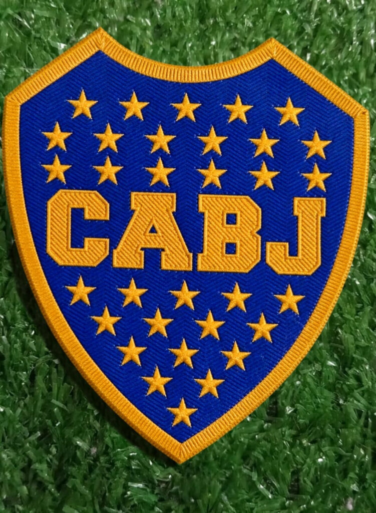 Parche BOCA JUNIORS, Escudo CABJ amarillos (sueltos)