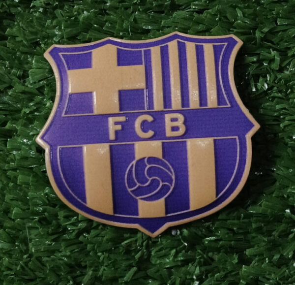 Parche BARCELONA, Escudo FCB morado-amarillo