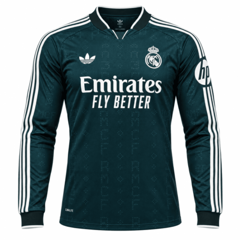 Camiseta REAL MADRID 2027 visita versión fan – manga larga
