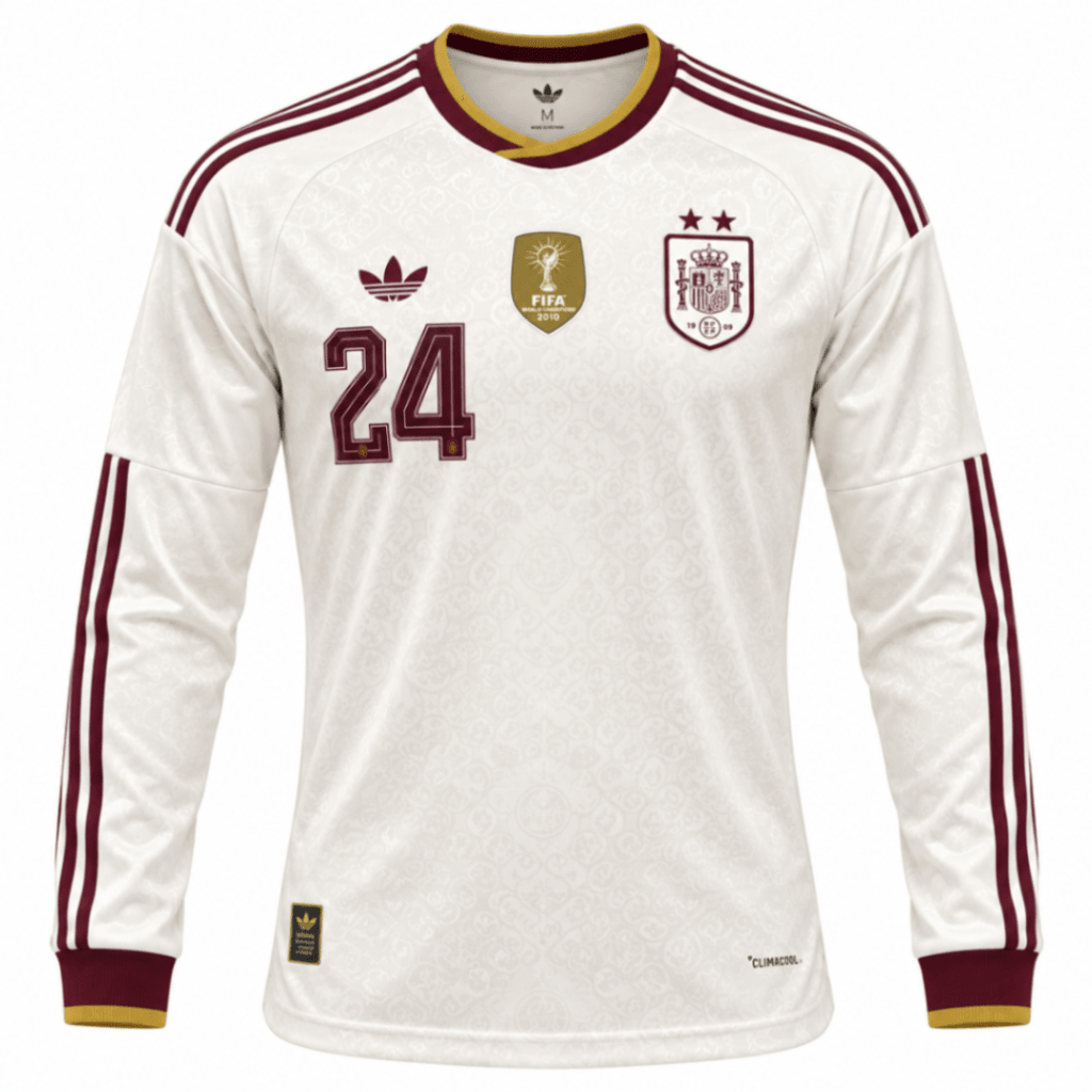 Camiseta ESPAÑA 2026 visita versión player Cucurella #24 – manga larga