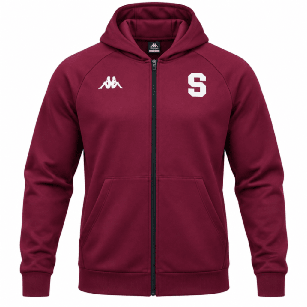 Jacket original SAPRISSA, color morado con ziper