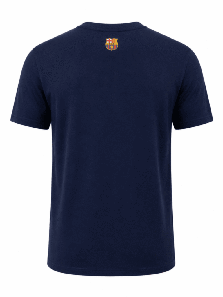 Tshirt original BARCELONA, color azul con Barca al frente