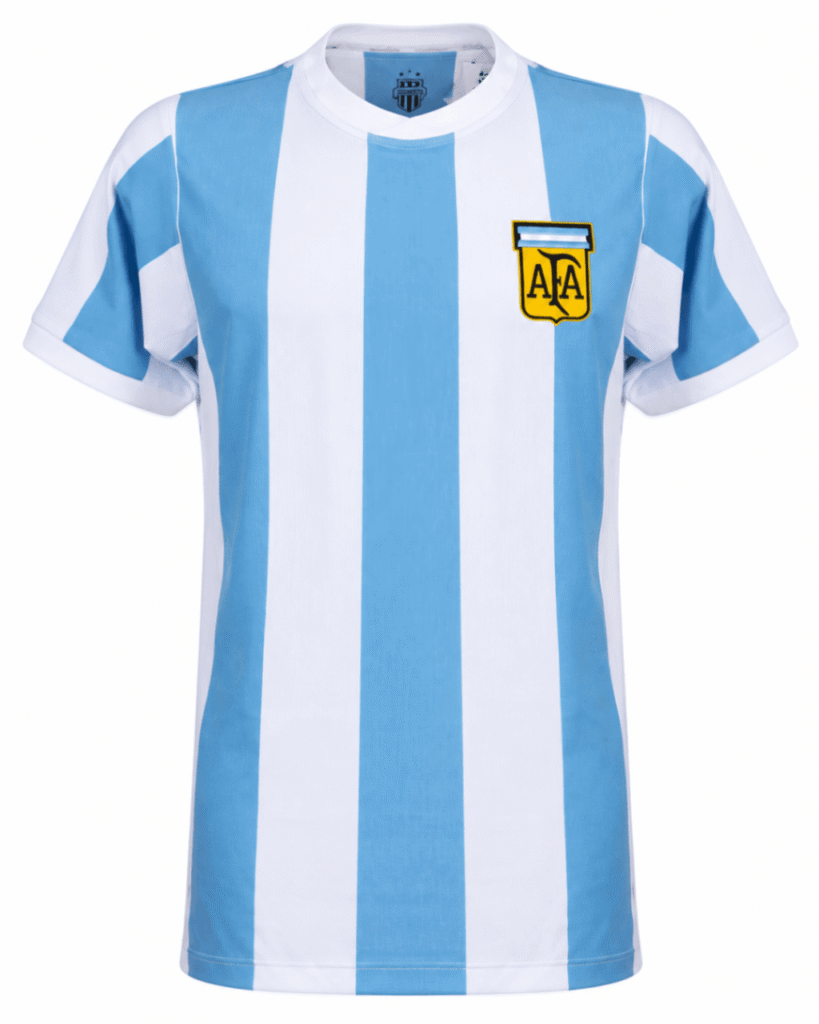 Camiseta retro ARGENTINA 1978 casa Kempes #10