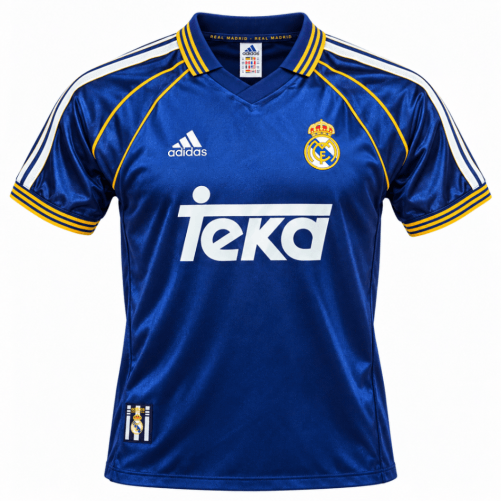 Camiseta retro REAL MADRID 1998 alterna, redondo # 6