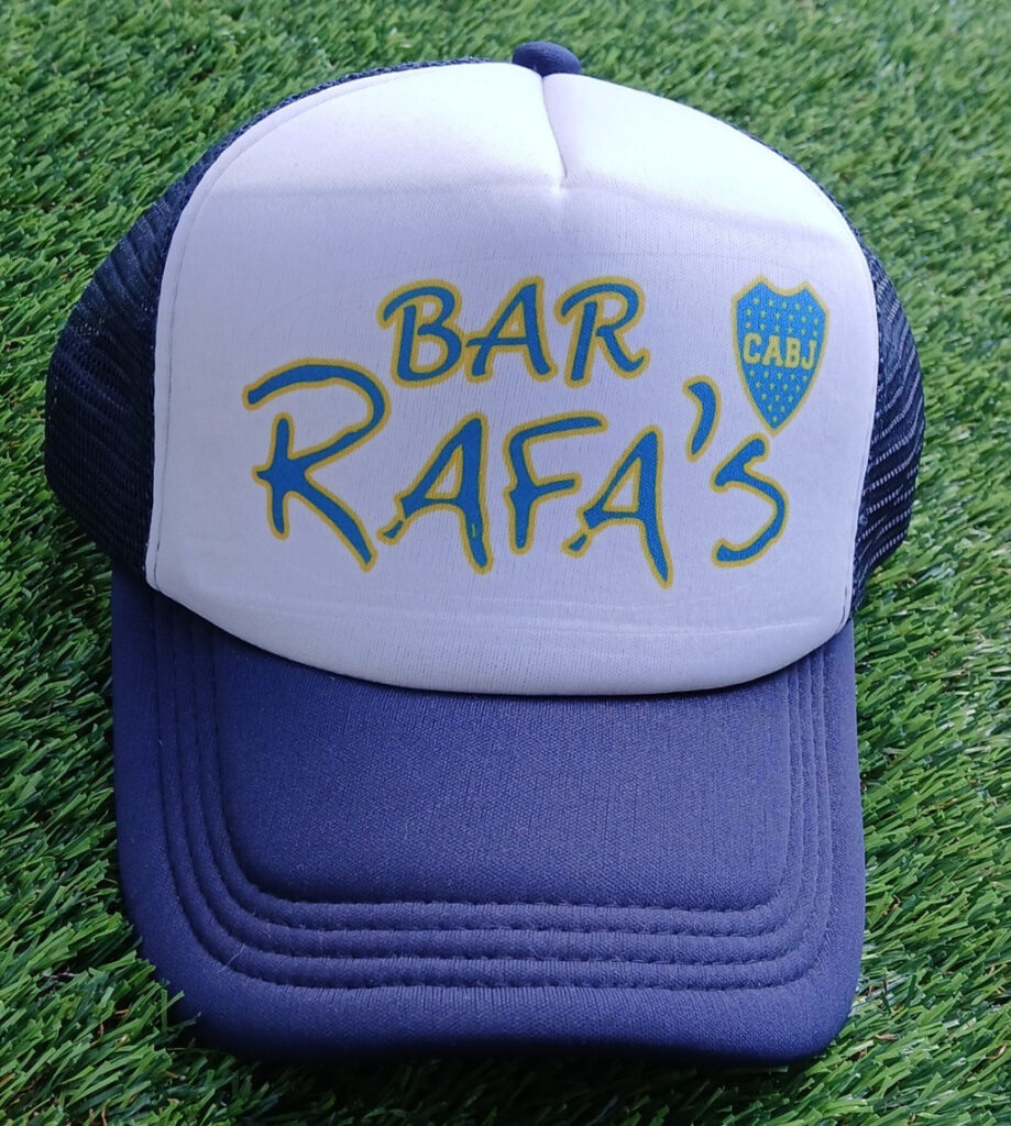 Gorra BOCA JUNIORS, color azul marino y blanco, Bar Rafa’s