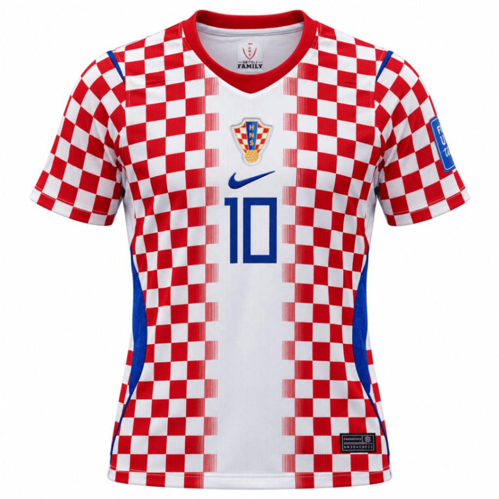 Camiseta niño CROACIA 2026 casa Modric #10