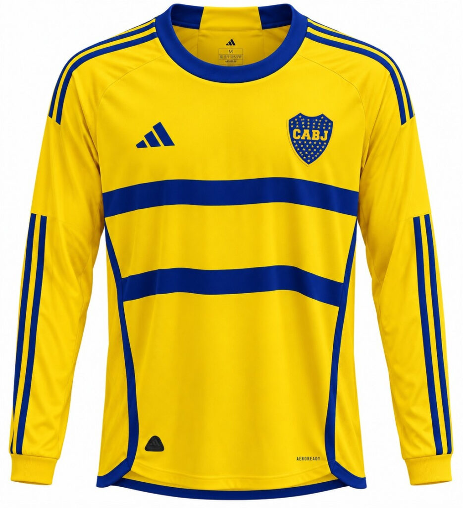 Camiseta original BOCA JUNIORS 2023 alterna versión fan – manga larga