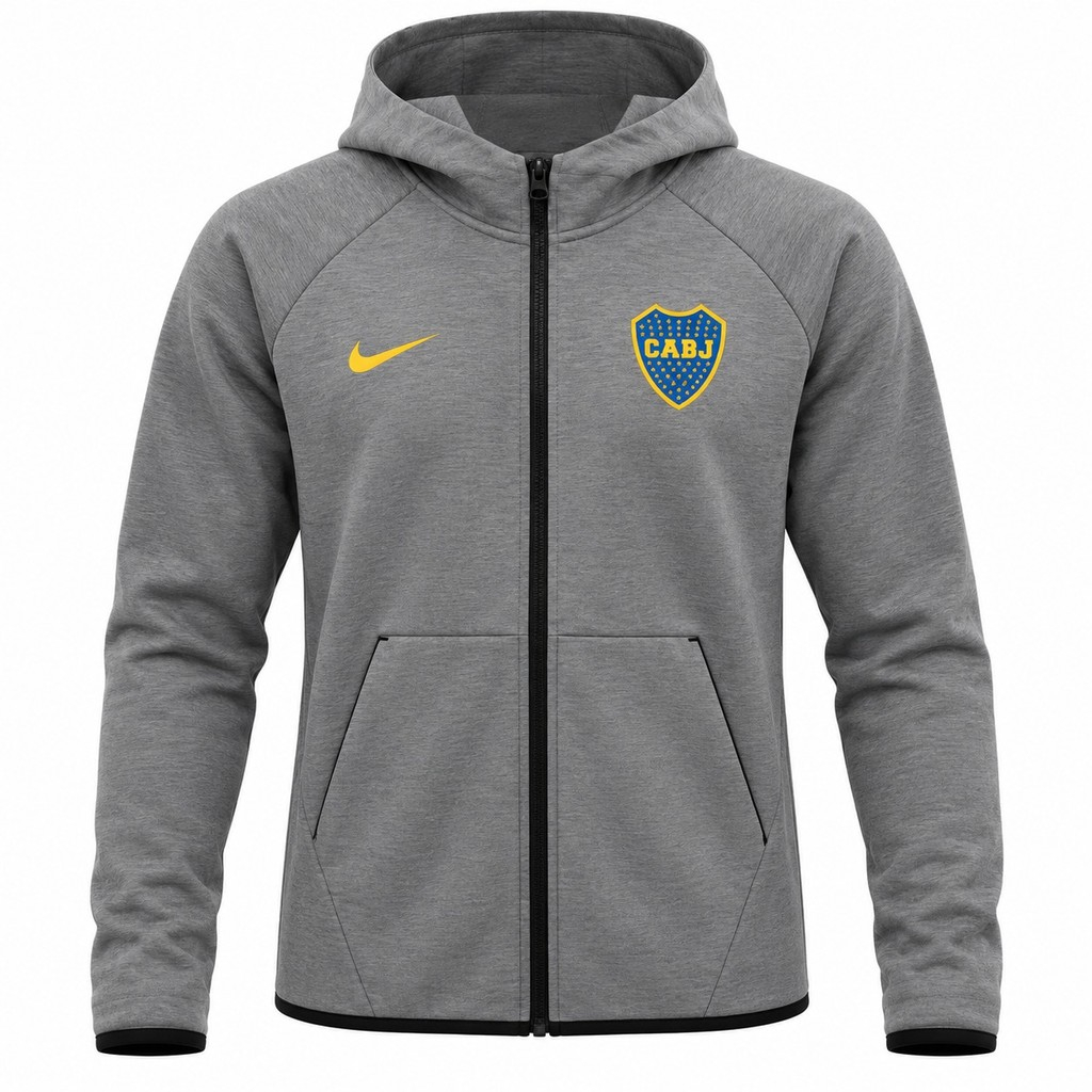 Jacket original BOCA JUNIORS, color gris