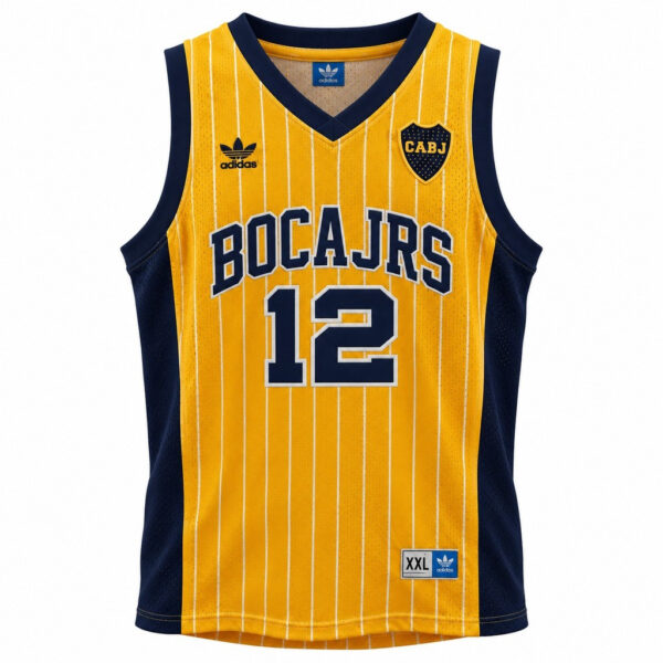 Camiseta original estilo basket BOCA JUNIORS 1995 versión fan