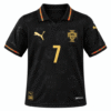 Camiseta niño PORTUGAL 2025 versión Pantera Negra Ronaldo #7